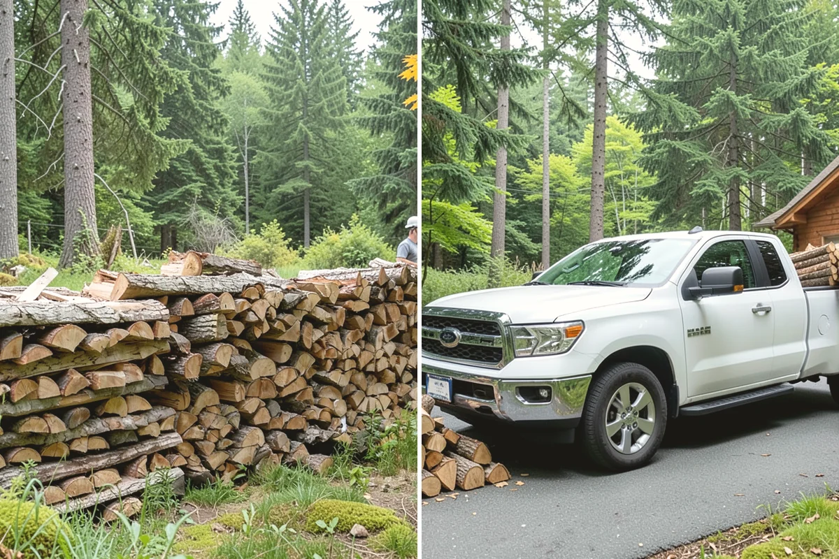 Winter Firewood Delivery in Steilacoom, Pierce County, WA - Set up your winter delivery quantity and schedule