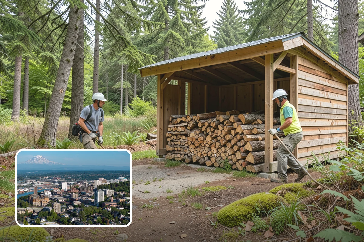 Winter Firewood Delivery in Tacoma, Pierce County, WA - Keeps your rack stocked through the coldest months