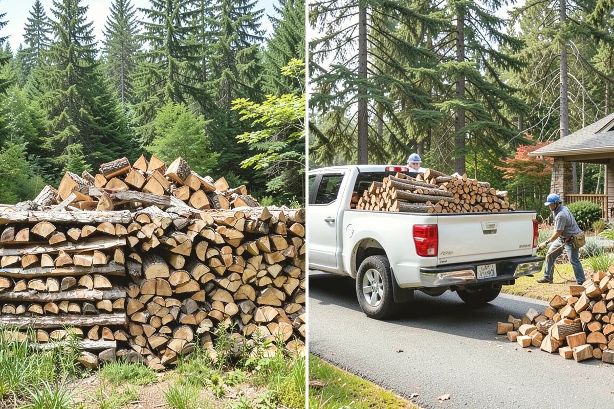Winter Firewood Delivery in Tacoma, Pierce County, WA - Set up your winter delivery quantity and schedule