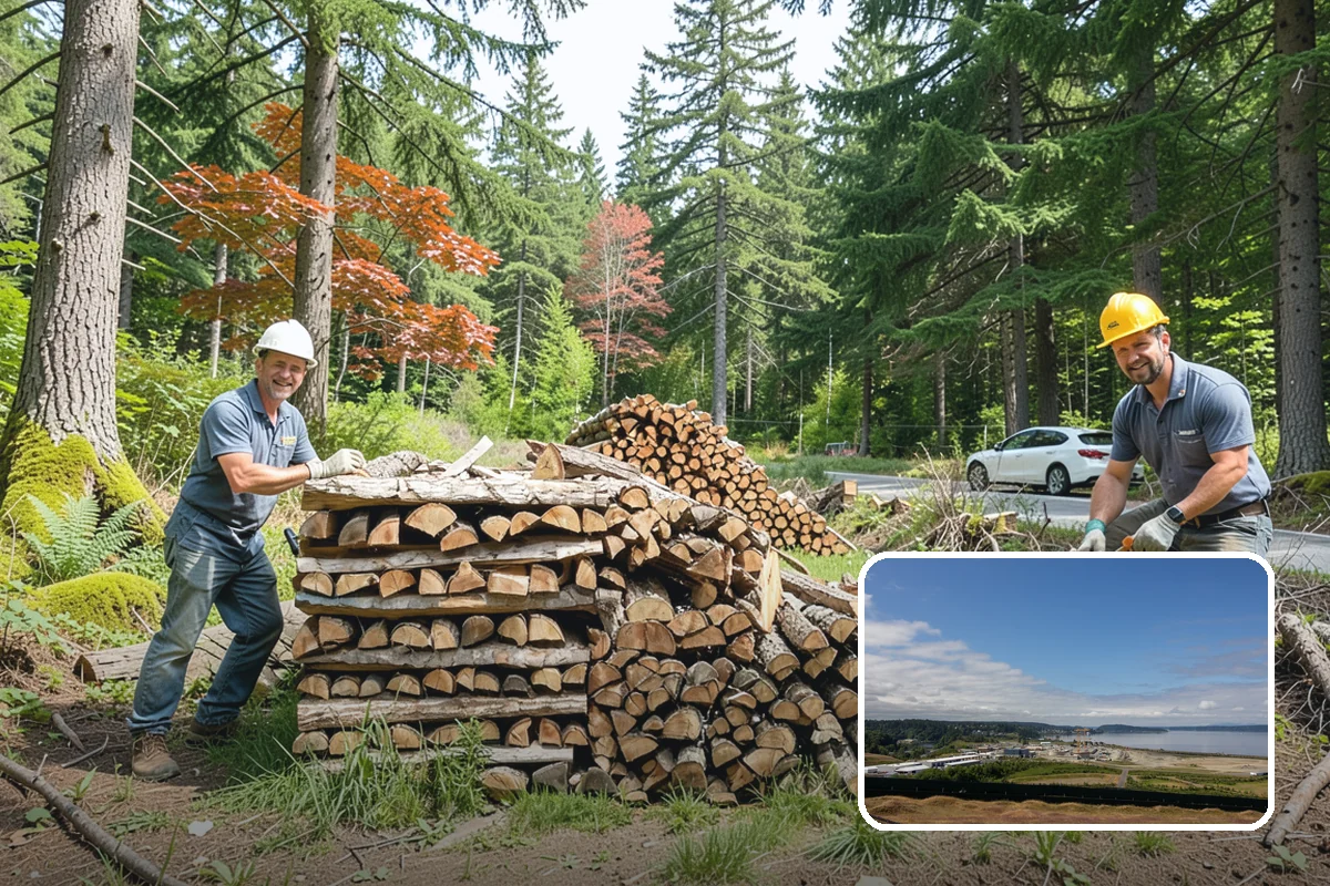 Winter Firewood Delivery in University Place, Pierce County, WA - Keeps your rack stocked through the coldest months