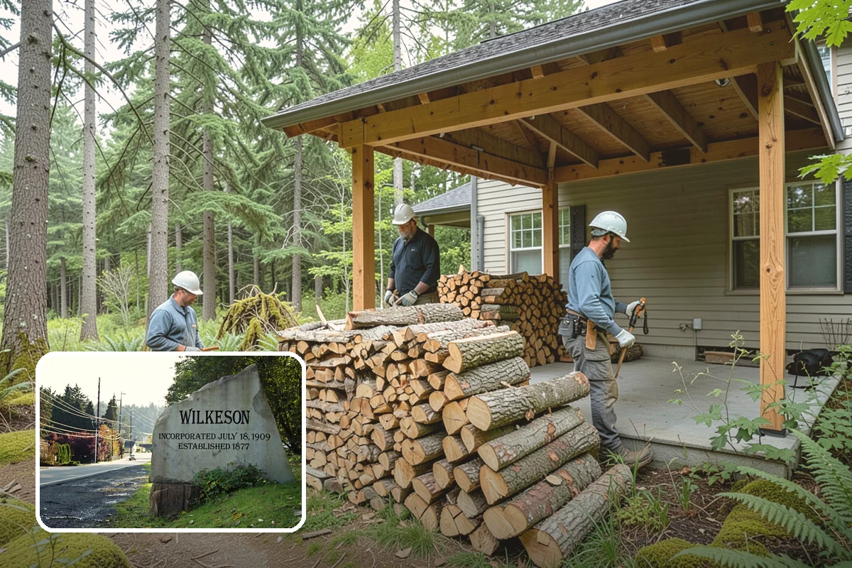 Winter Firewood Delivery in Wilkeson, Pierce County, WA - Keeps your rack stocked through the coldest months