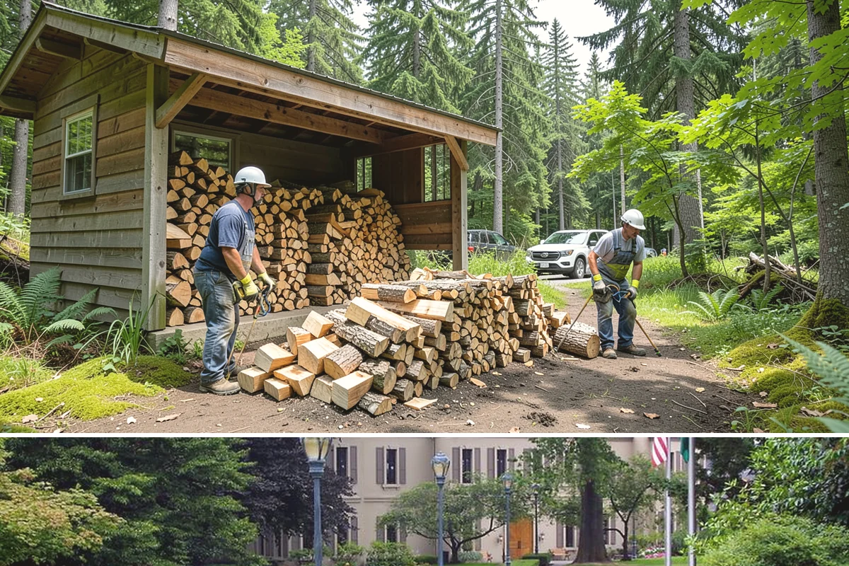 Winter Firewood Delivery in Woodinville, King County, WA - This is our peak season from the first hard cold through late winter, so booking early locks in dependable resupply.