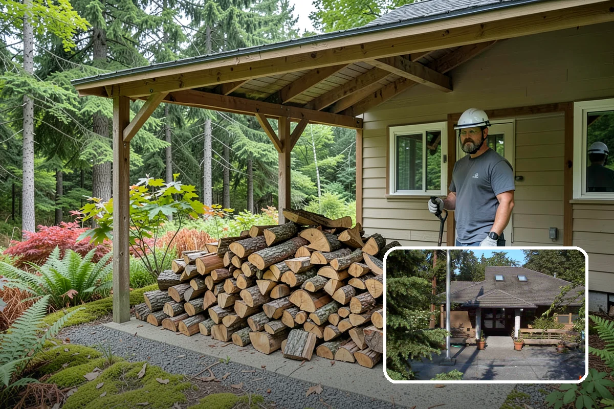 Winter Firewood Delivery in Yarrow Point, King County, WA - Keeps your rack stocked through the coldest months
