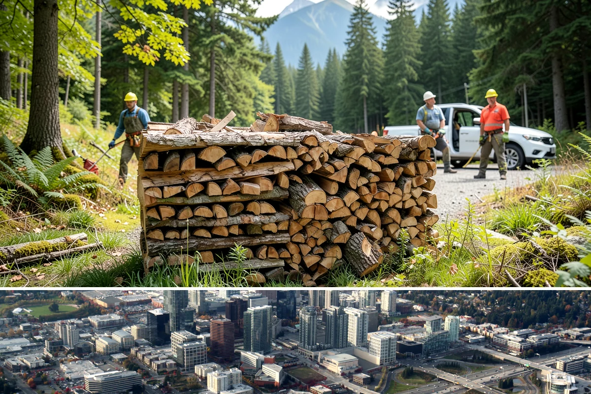 Winter-Ready Firewood in Bellevue, King County, WA - Order in early fall so your supply is stacked and protected before winter storms arrive.