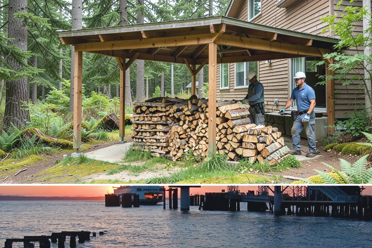 Winter-Ready Firewood in Edmonds, Snohomish County, WA - Order in early fall so your supply is stacked and protected before winter storms arrive.
