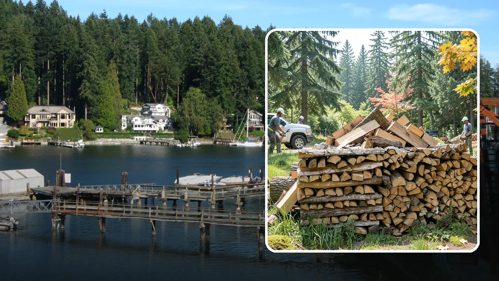 Winter-Ready Firewood in Gig Harbor, Pierce County, WA - Cold-weather firewood cured and packaged to perform through the wettest winter months.