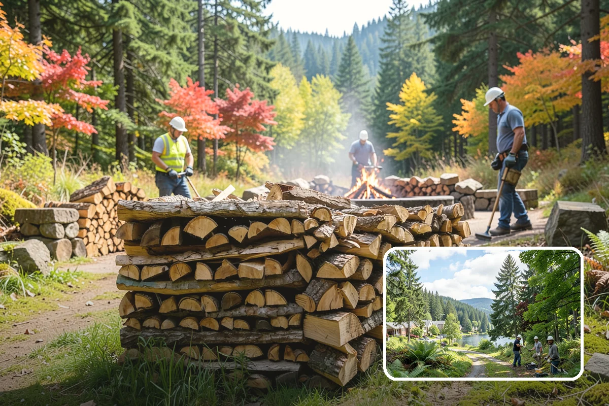Winter-Ready Firewood in Lake Forest Park, King County, WA - Cured for reliable cold-weather heat