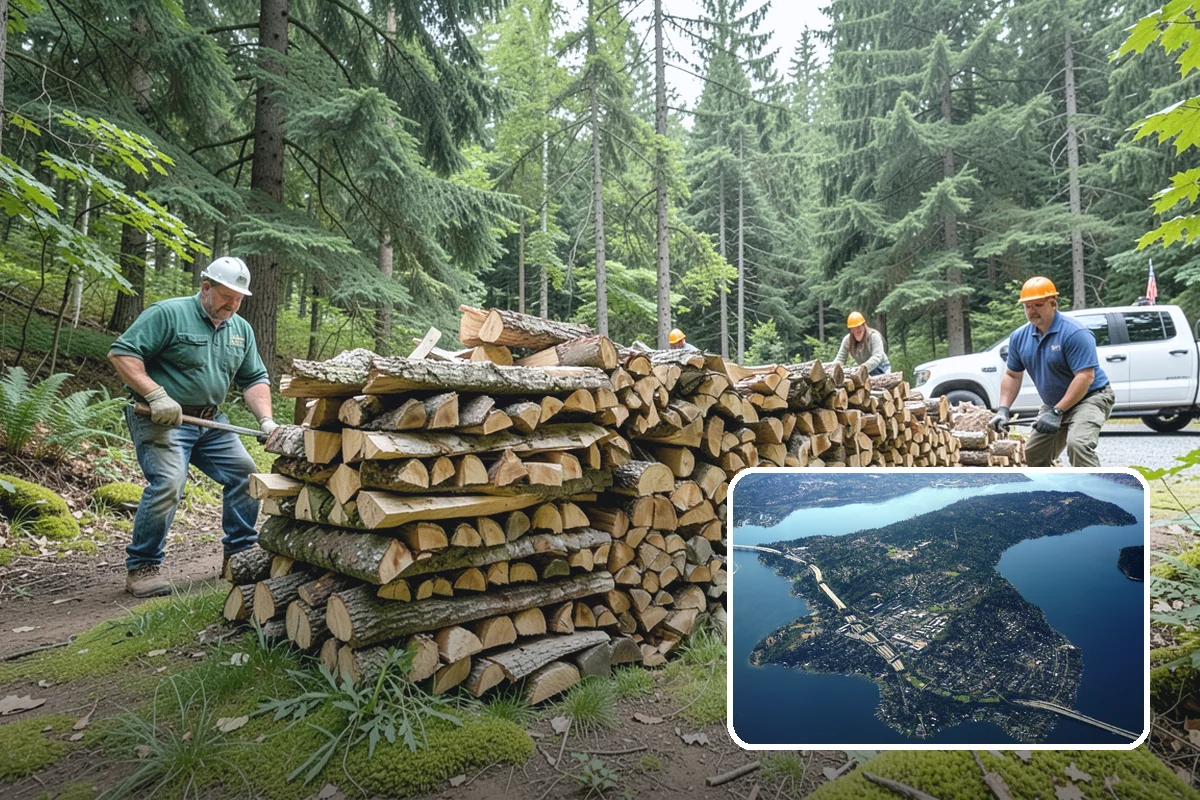 Winter-Ready Firewood in Mercer Island, King County, WA - Cured for reliable cold-weather heat
