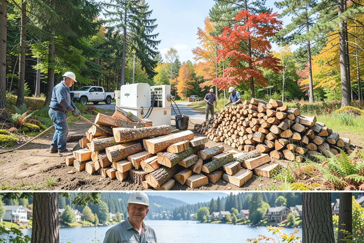 Winter-Ready Firewood in Milton, King County, WA - Order in early fall so your supply is stacked and protected before winter storms arrive.