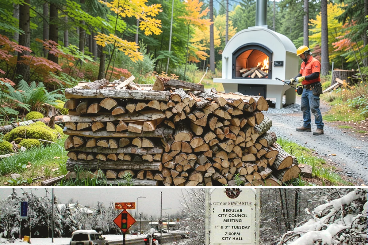 Winter-Ready Firewood in Newcastle, King County, WA - Order in early fall so your supply is stacked and protected before winter storms arrive.