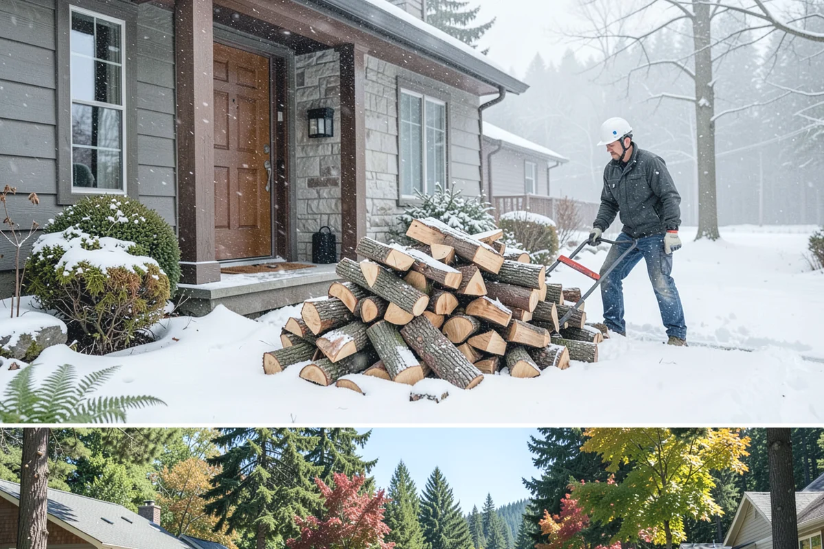 Winter-Ready Firewood in Orting, Pierce County, WA - Order in early fall so your supply is stacked and protected before winter storms arrive.
