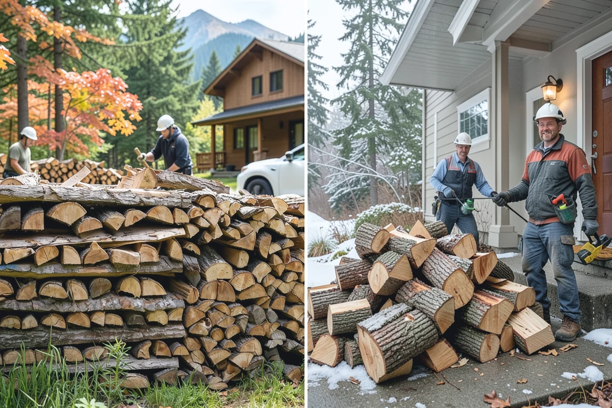Winter-Ready Firewood in Renton, King County, WA - We select well-cured, high-heat wood