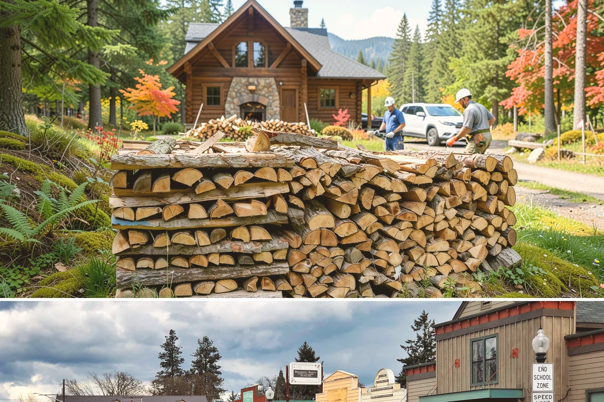 Winter-Ready Firewood in Roy, Pierce County, WA - Order in early fall so your supply is stacked and protected before winter storms arrive.