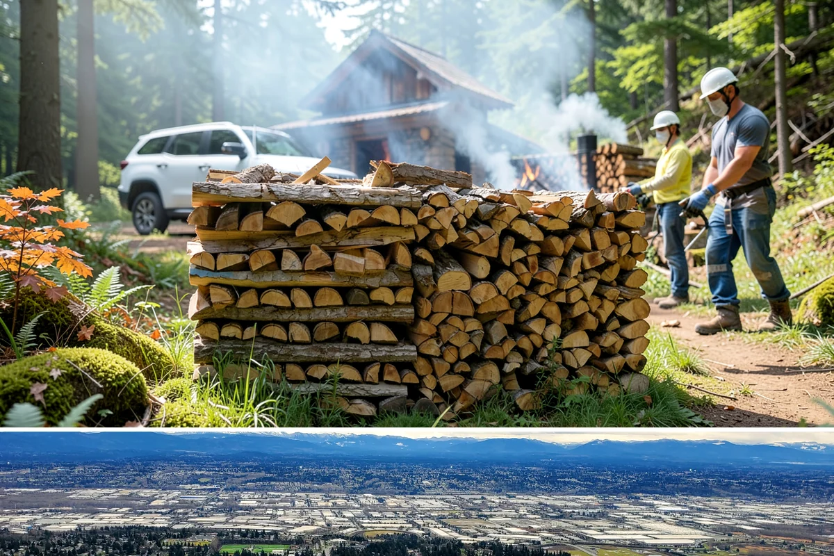 Winter-Ready Firewood in SeaTac, WA - Order in early fall so your supply is stacked and protected before winter storms arrive.