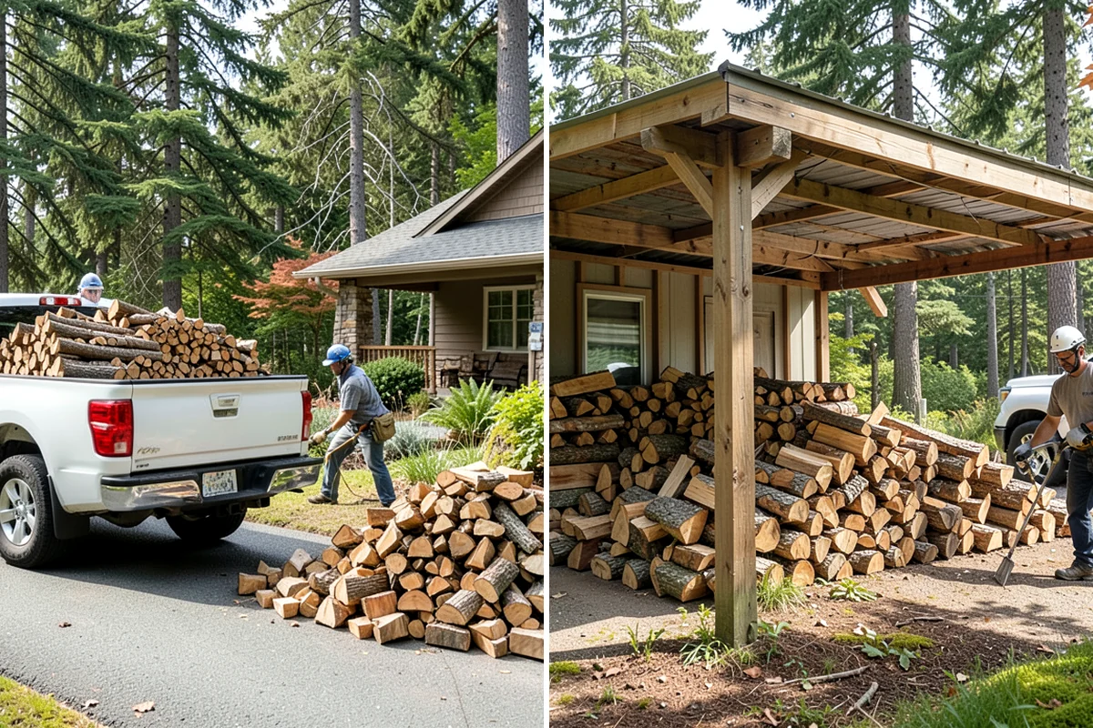 Winter-Ready Firewood in Seattle, King County, WA - We select well-cured, high-heat wood