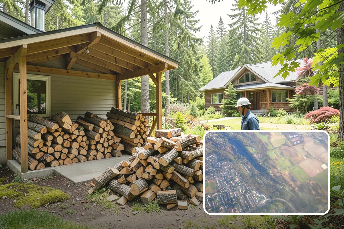 Winter Storm Firewood in Algona, King County, WA - Ensures a heat source before the storm lands