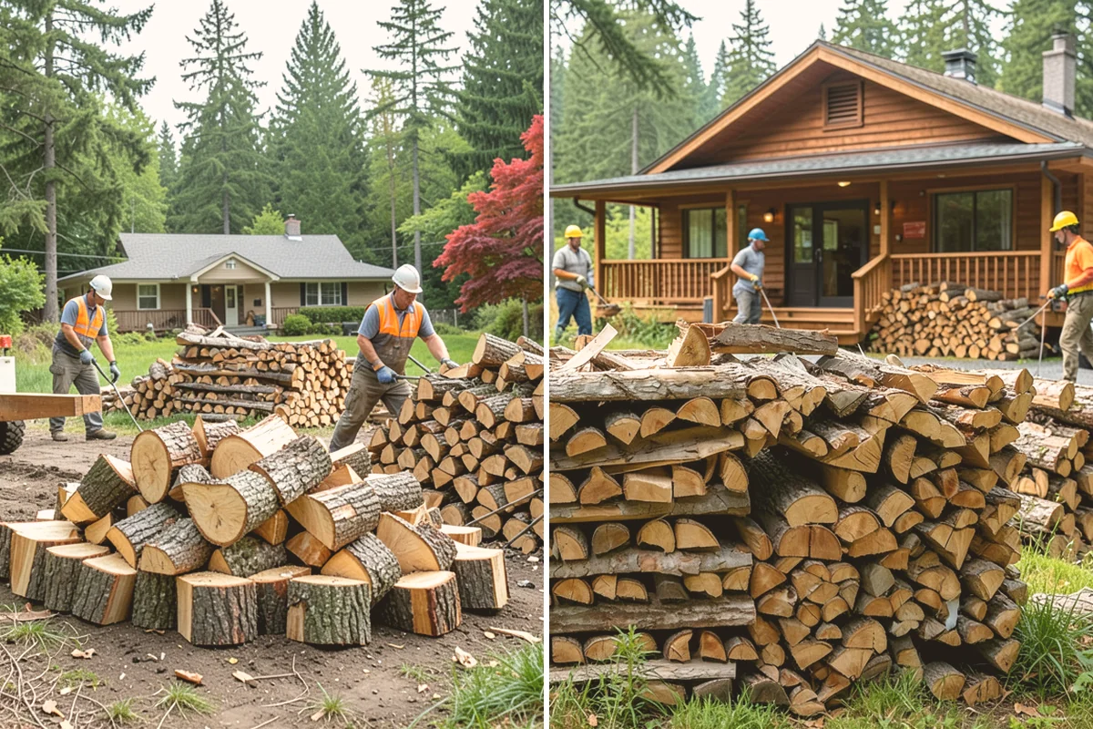Winter Storm Firewood in Algona, King County, WA - Take your order and confirm quantity and delivery point