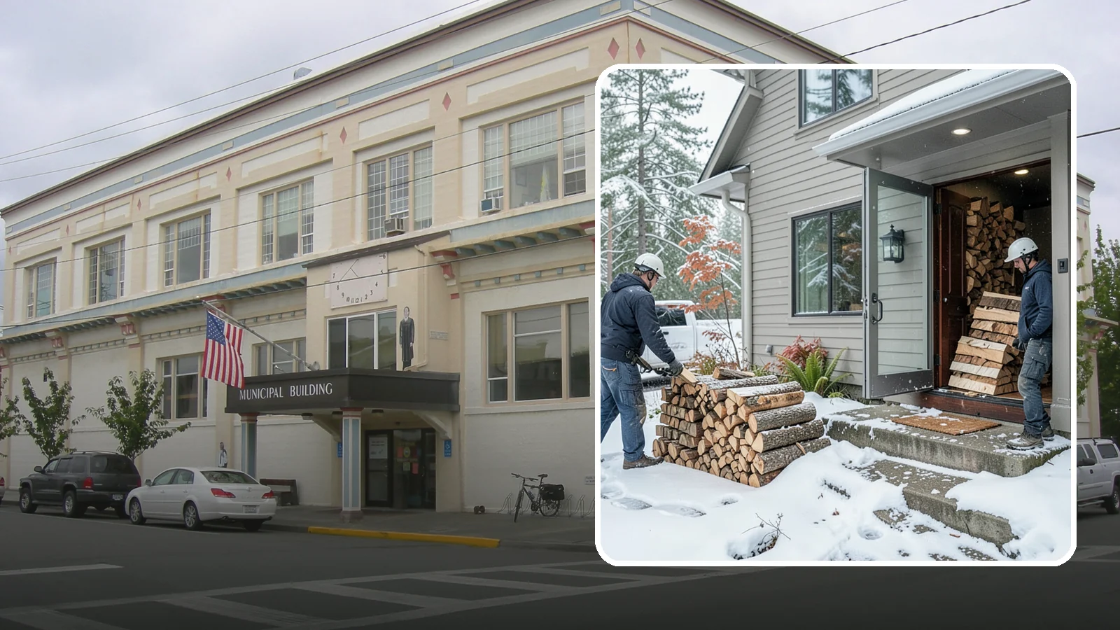Winter Storm Firewood in Anacortes, Skagit County, WA - When a Pacific Northwest winter storm rolls in, we get burnable wood to your door before the worst of it hits.