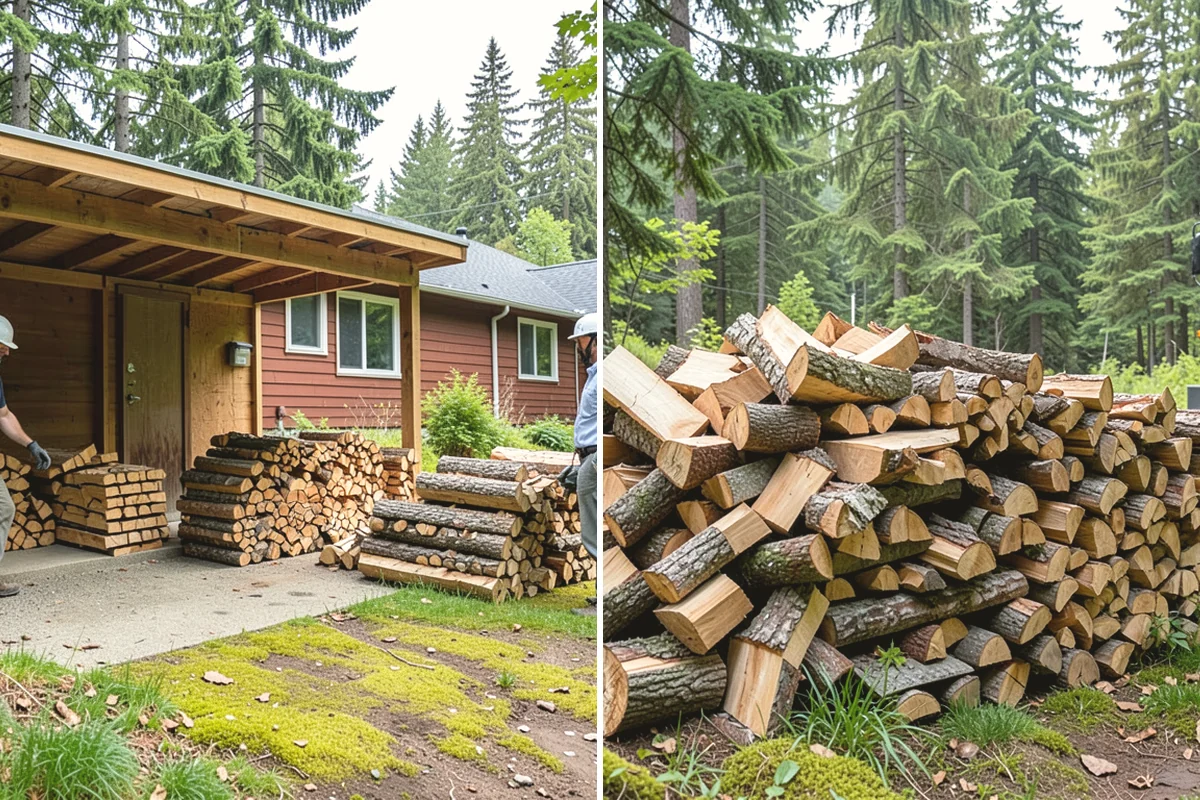 Winter Storm Firewood in Anacortes, Skagit County, WA - Take your order and confirm quantity and delivery point