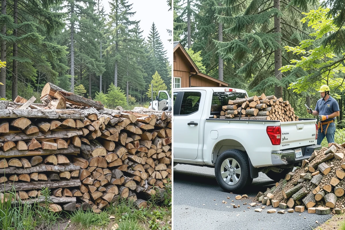 Winter Storm Firewood in Beaux Arts Village, King County, WA - Take your order and confirm quantity and delivery point