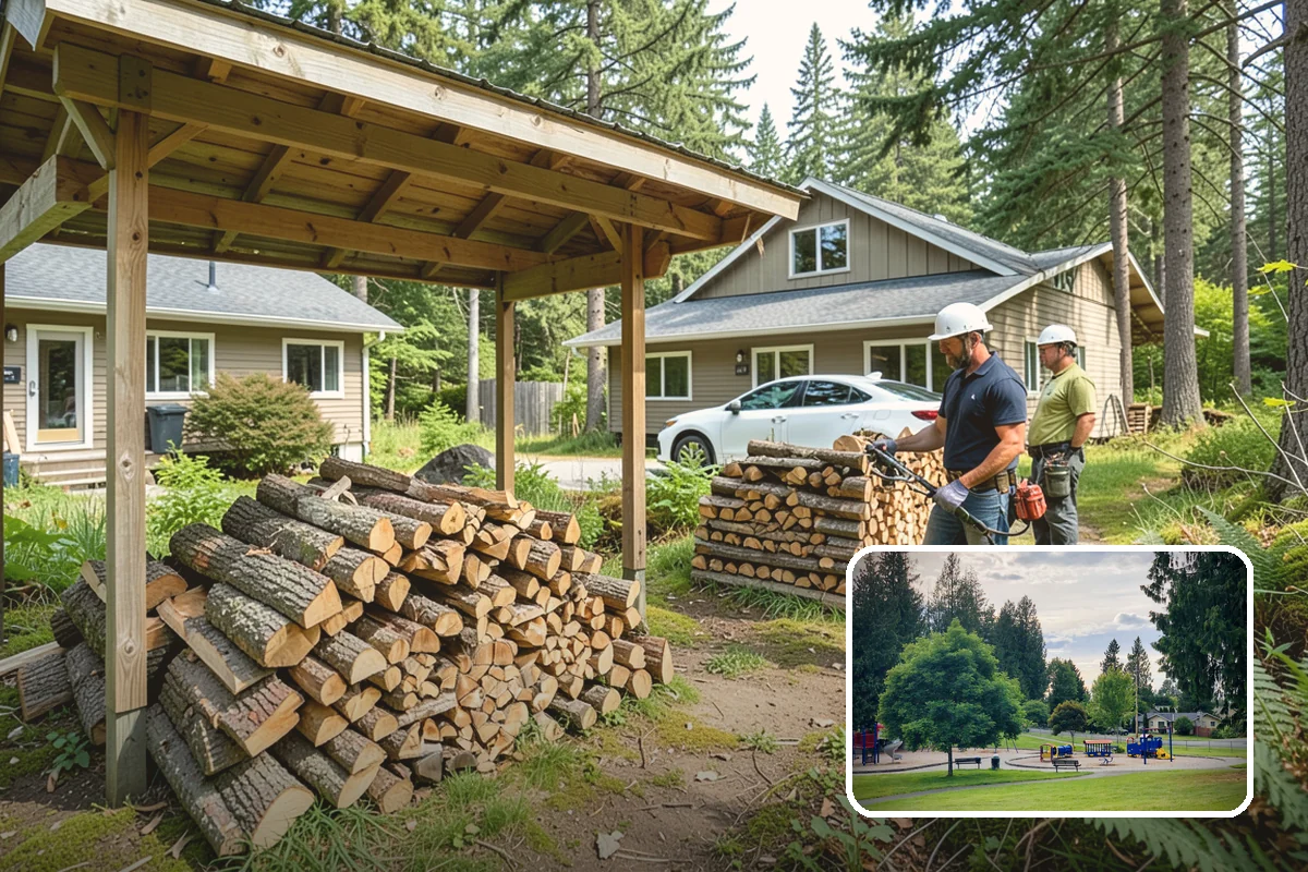 Winter Storm Firewood in Bonney Lake, Pierce County, WA - Ensures a heat source before the storm lands