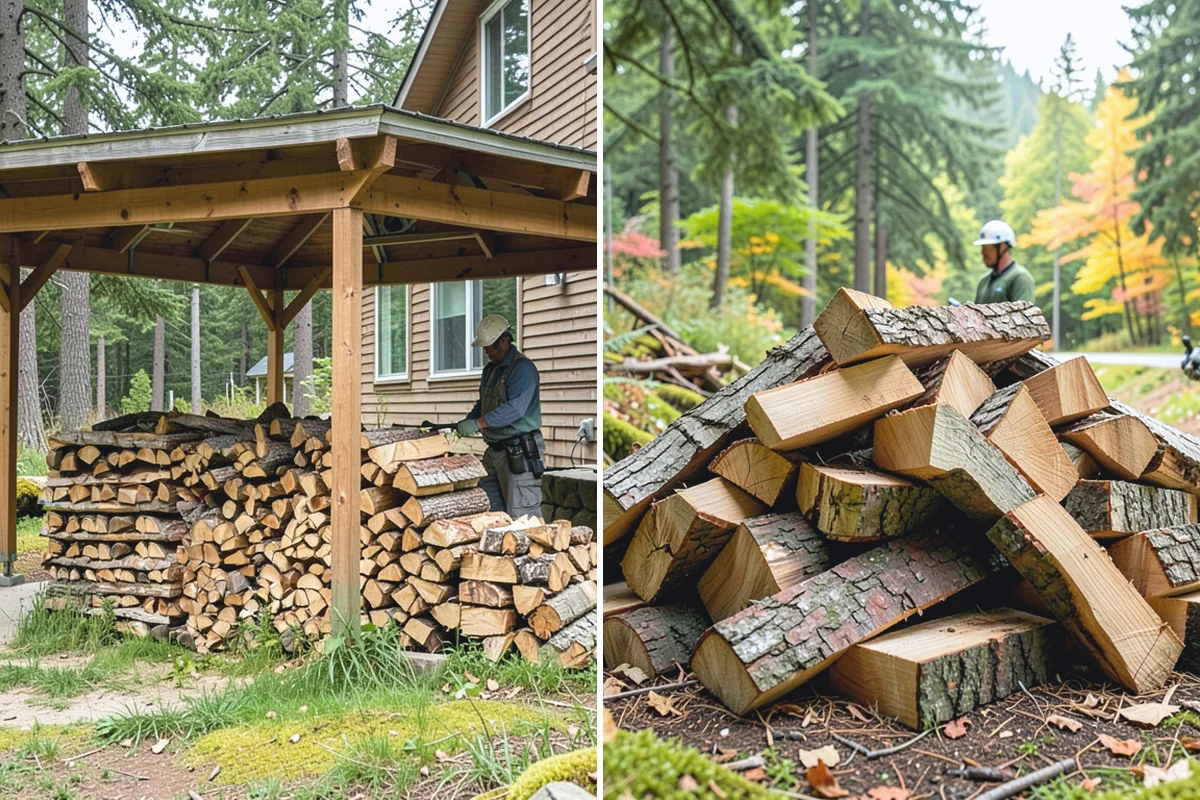 Winter Storm Firewood in Bonney Lake, Pierce County, WA - Take your order and confirm quantity and delivery point