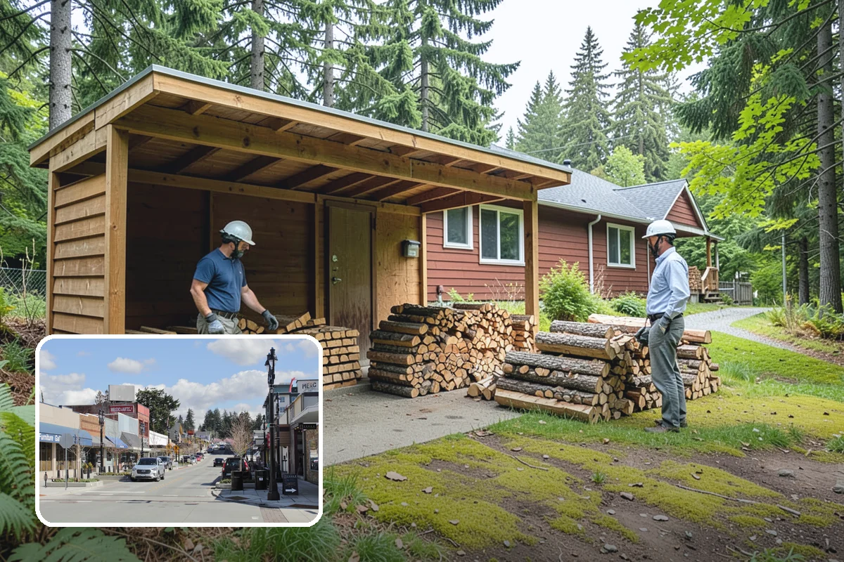 Winter Storm Firewood in Bothell, King County, WA - Ensures a heat source before the storm lands