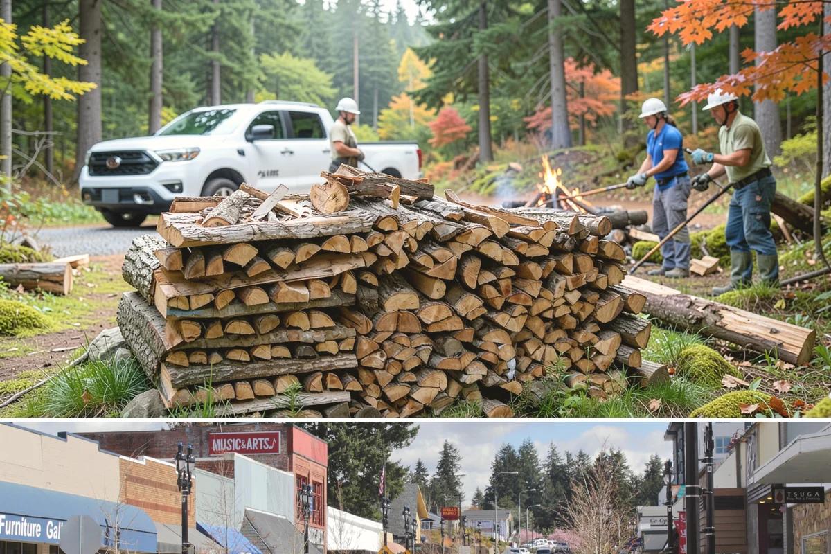 Winter Storm Firewood in Bothell, King County, WA - Peak demand runs from late fall through winter, so ordering as soon as a storm appears in the forecast secures your delivery.