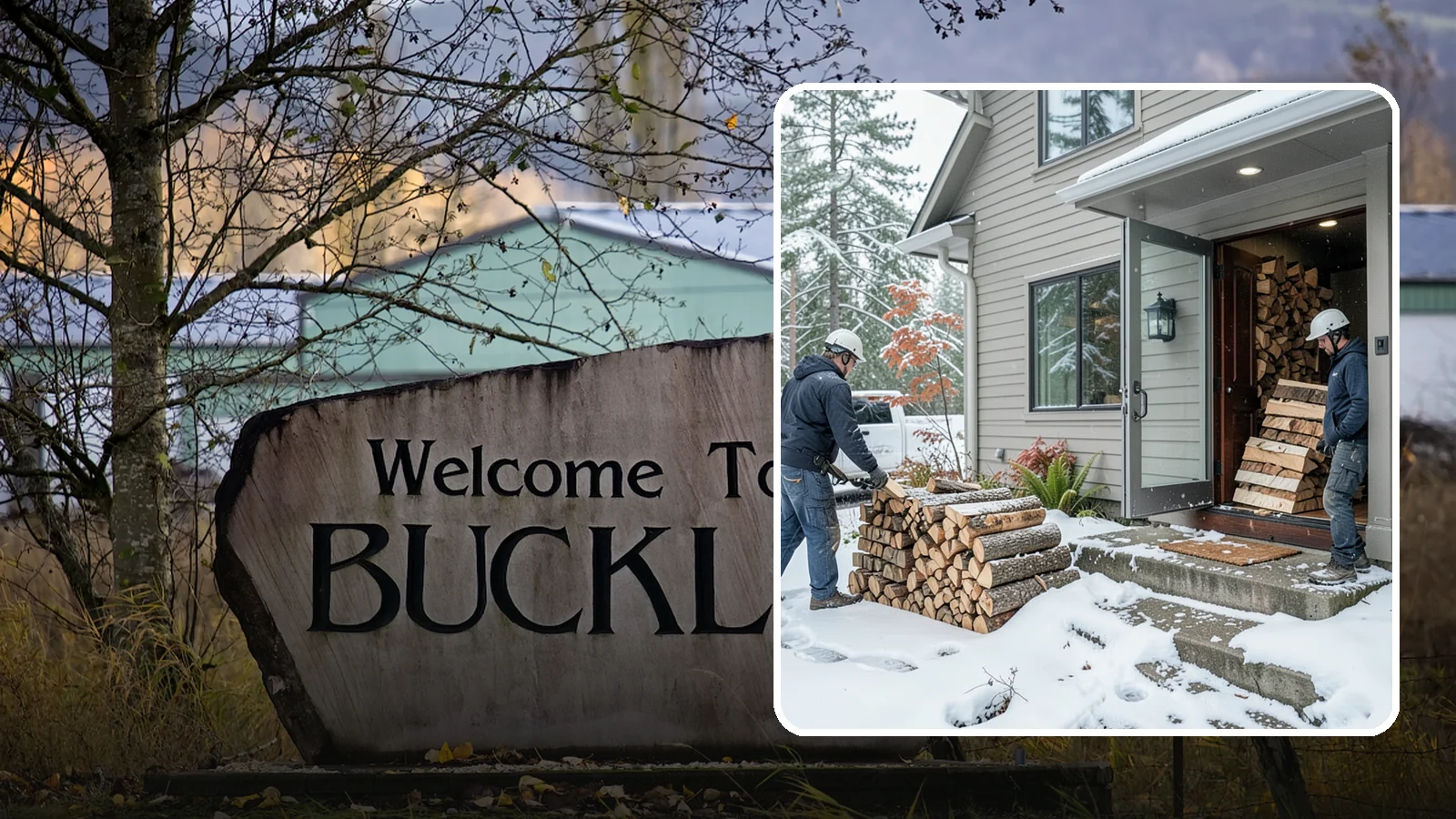 Winter Storm Firewood in Buckley, Pierce County, WA - When a Pacific Northwest winter storm rolls in, we get burnable wood to your door before the worst of it hits.