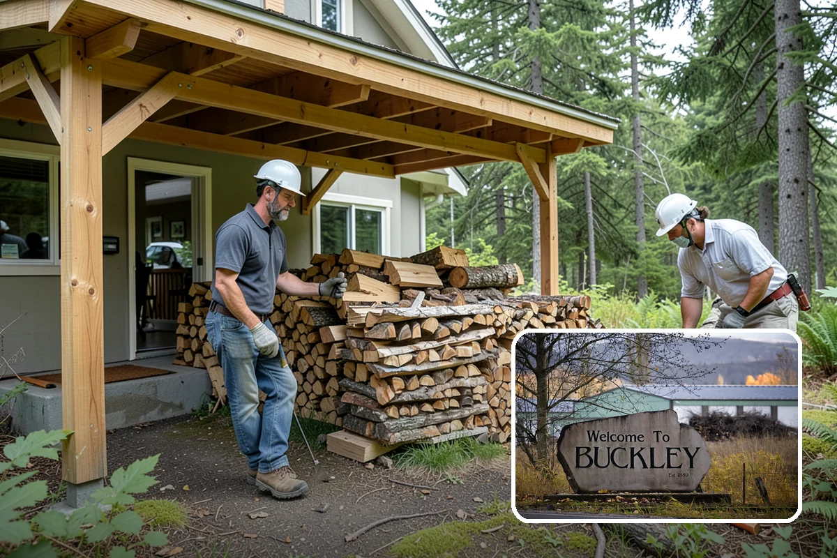 Winter Storm Firewood in Buckley, Pierce County, WA - Ensures a heat source before the storm lands