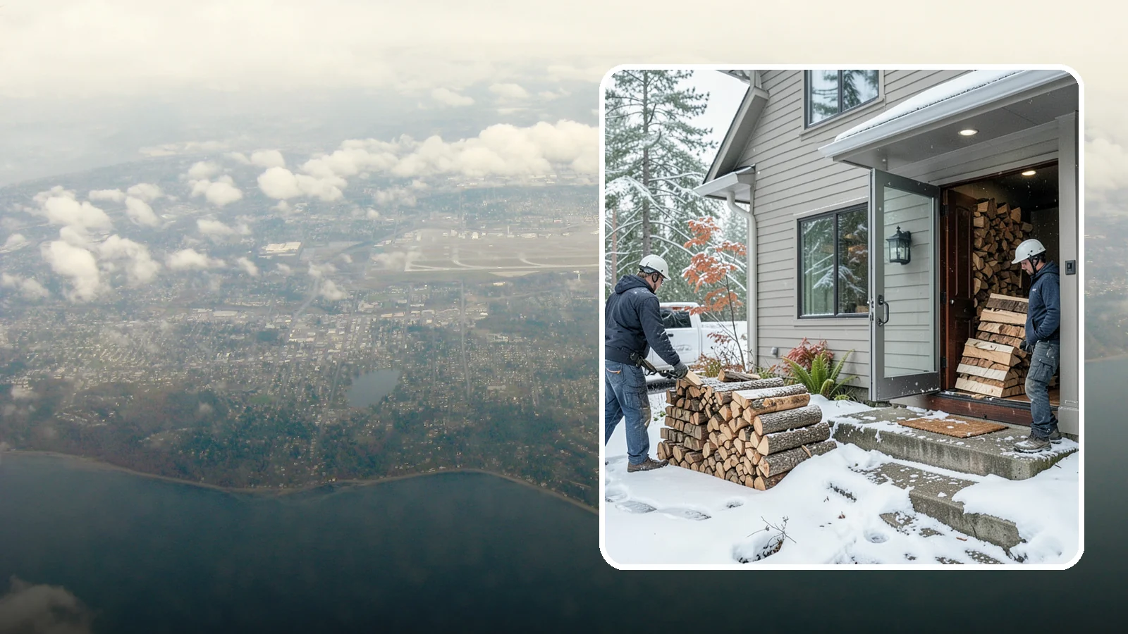 Winter Storm Firewood in Burien, King County, WA - When a Pacific Northwest winter storm rolls in, we get burnable wood to your door before the worst of it hits.