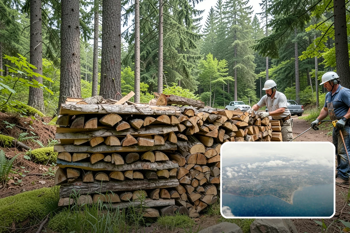 Winter Storm Firewood in Burien, King County, WA - Ensures a heat source before the storm lands