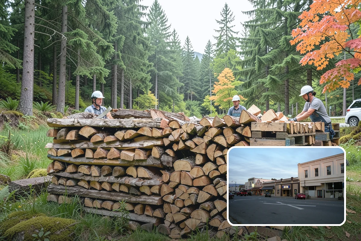 Winter Storm Firewood in Burlington, Skagit County, WA - Ensures a heat source before the storm lands