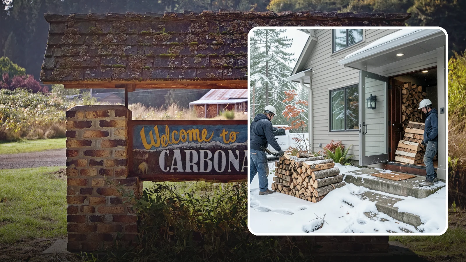 Winter Storm Firewood in Carbonado, Pierce County, WA - When a Pacific Northwest winter storm rolls in, we get burnable wood to your door before the worst of it hits.