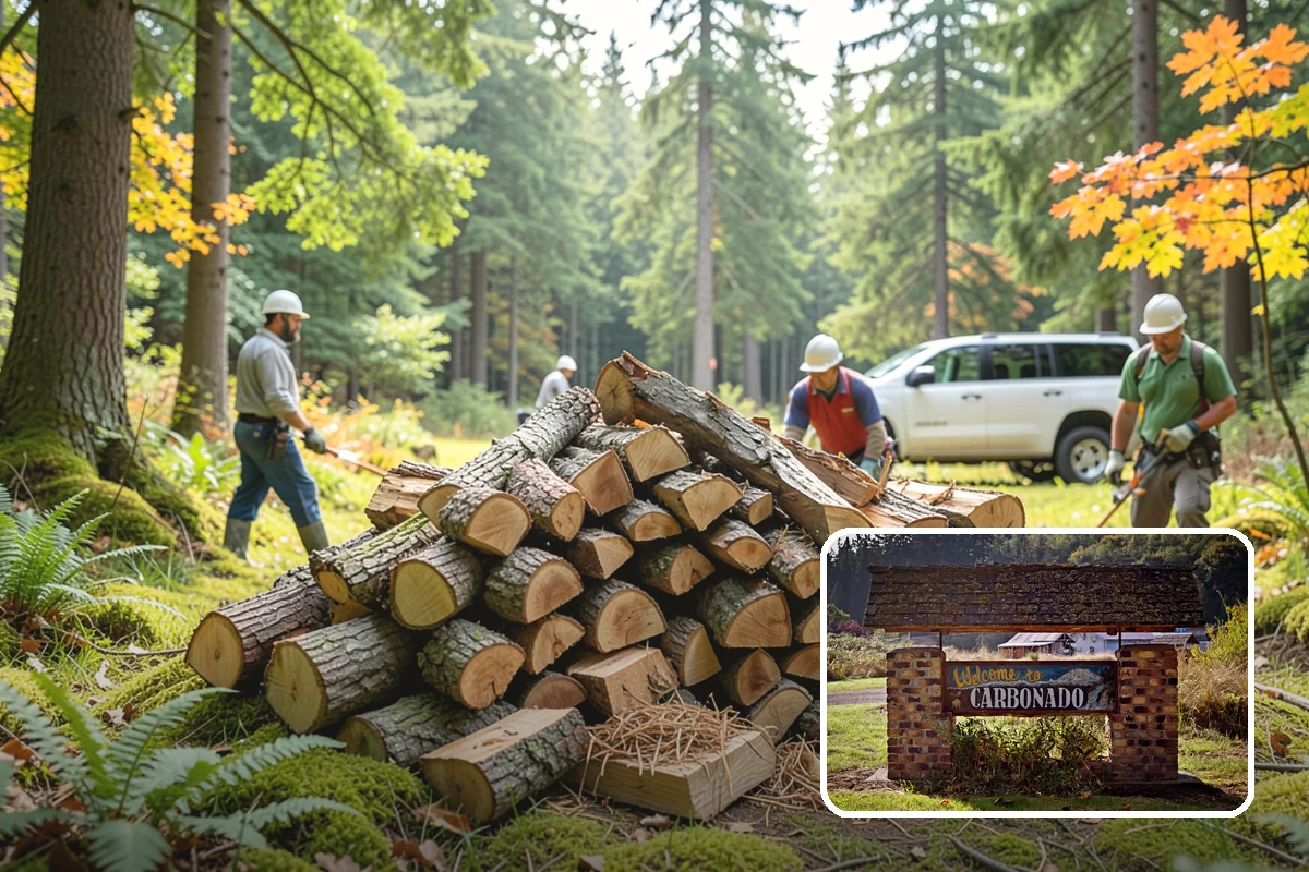 Winter Storm Firewood in Carbonado, Pierce County, WA - Ensures a heat source before the storm lands