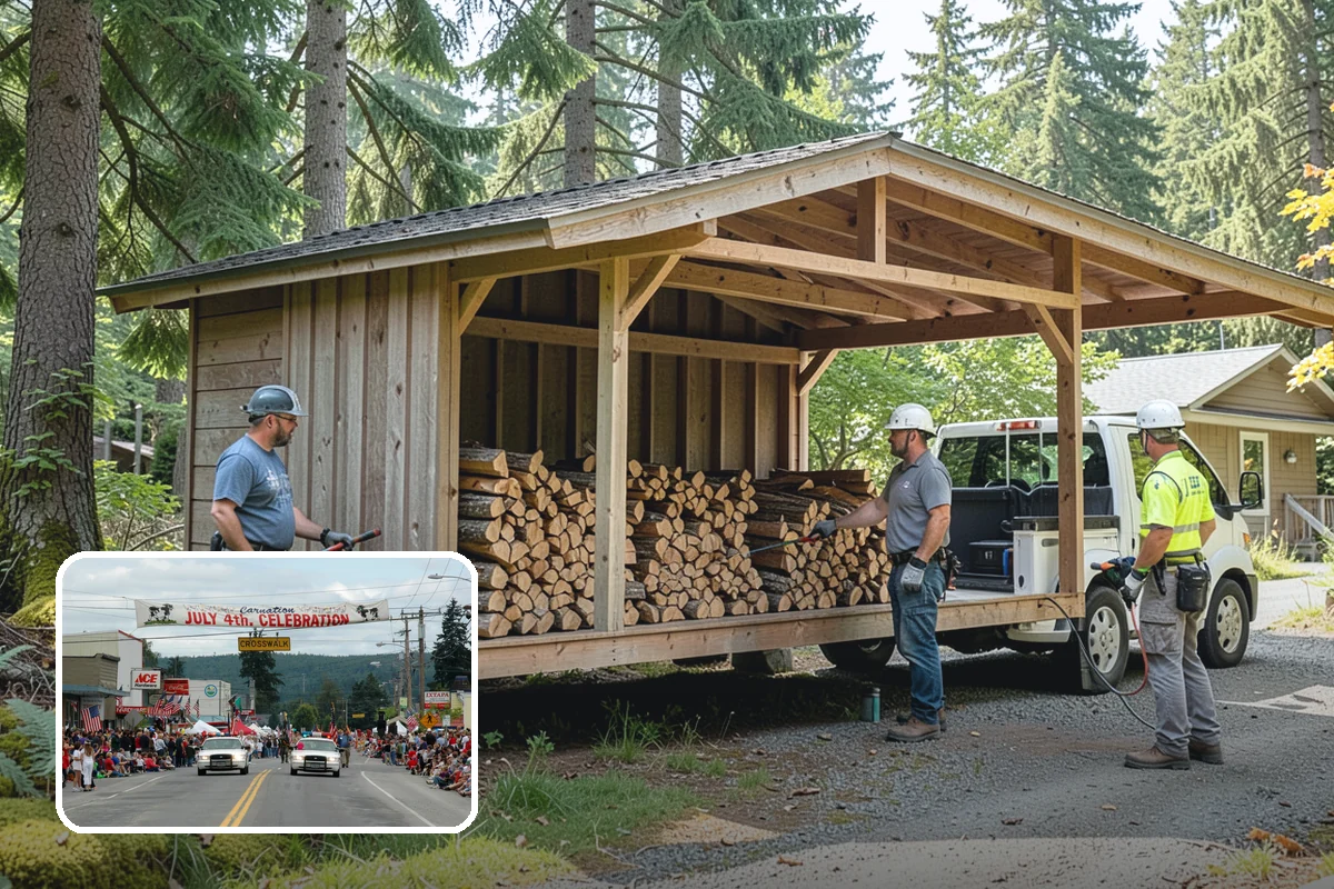 Winter Storm Firewood in Carnation, King County, WA - Ensures a heat source before the storm lands
