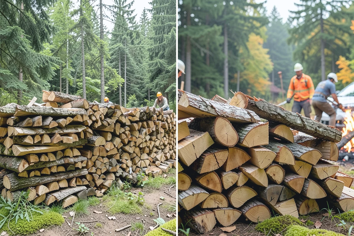 Winter Storm Firewood in Coupeville, Island County, WA - Take your order and confirm quantity and delivery point