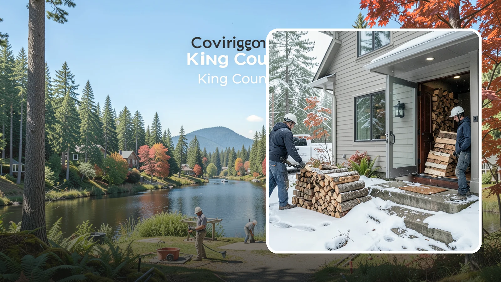 Winter Storm Firewood in Covington, WA - When a Pacific Northwest winter storm rolls in, we get burnable wood to your door before the worst of it hits.