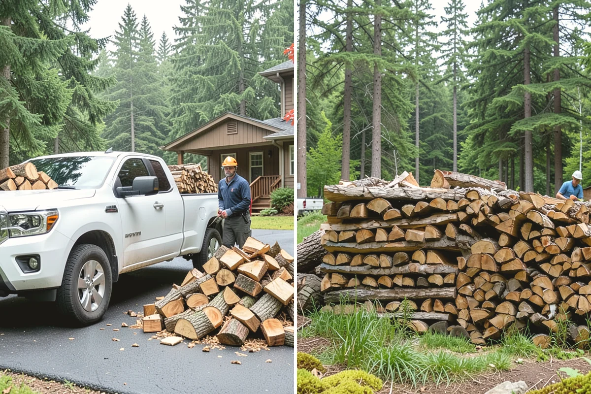 Winter Storm Firewood in Covington, WA - Take your order and confirm quantity and delivery point