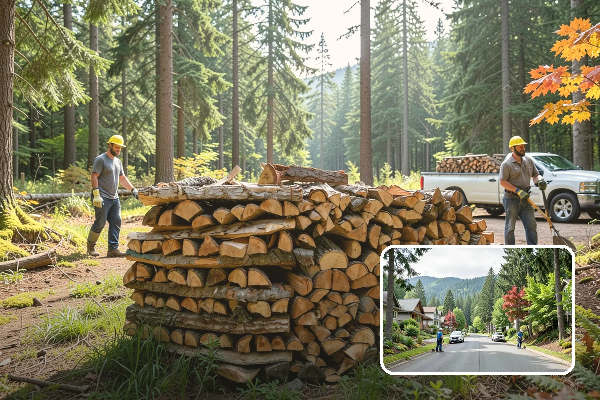 Winter Storm Firewood in Darrington, Snohomish County, WA - Ensures a heat source before the storm lands