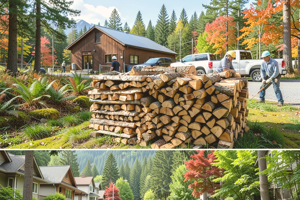 Winter Storm Firewood in Darrington, Snohomish County, WA - Peak demand runs from late fall through winter, so ordering as soon as a storm appears in the forecast secures your delivery.