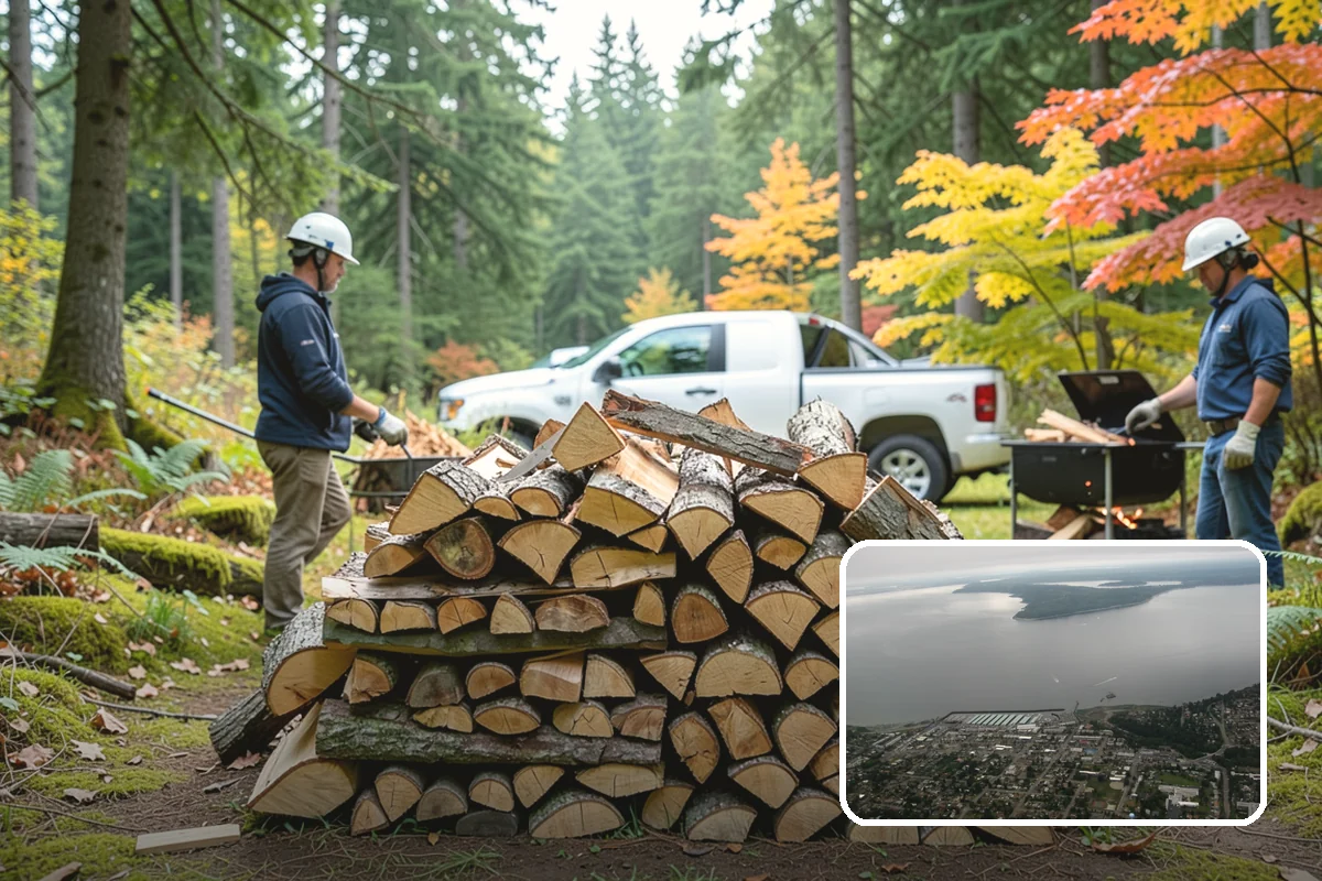 Winter Storm Firewood in Des Moines, King County, WA - Ensures a heat source before the storm lands