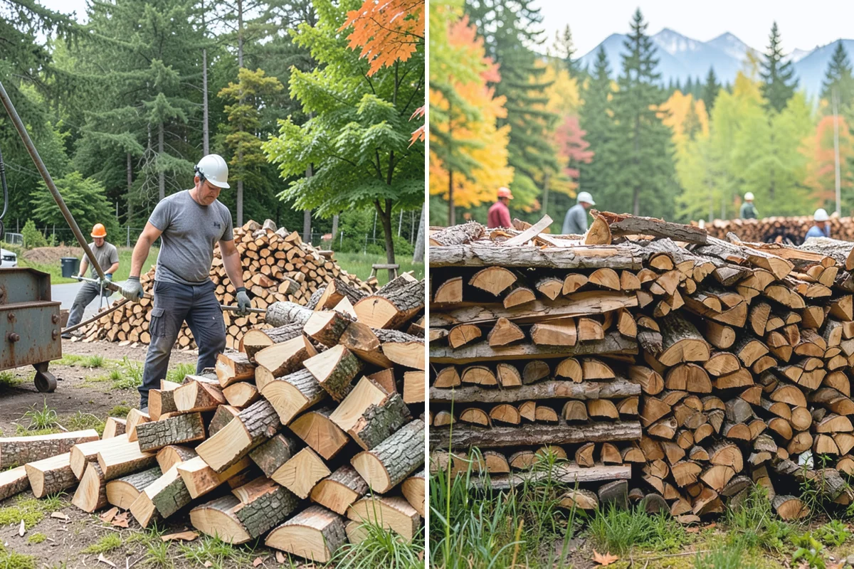 Winter Storm Firewood in Des Moines, King County, WA - Take your order and confirm quantity and delivery point