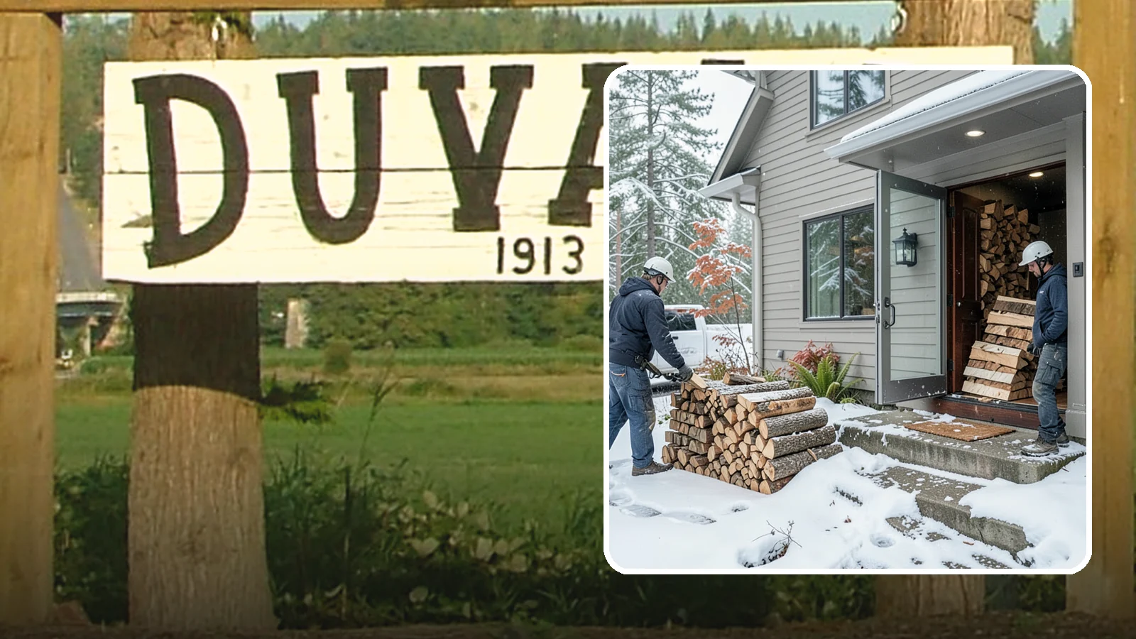 Winter Storm Firewood in Duvall, King County, WA - When a Pacific Northwest winter storm rolls in, we get burnable wood to your door before the worst of it hits.