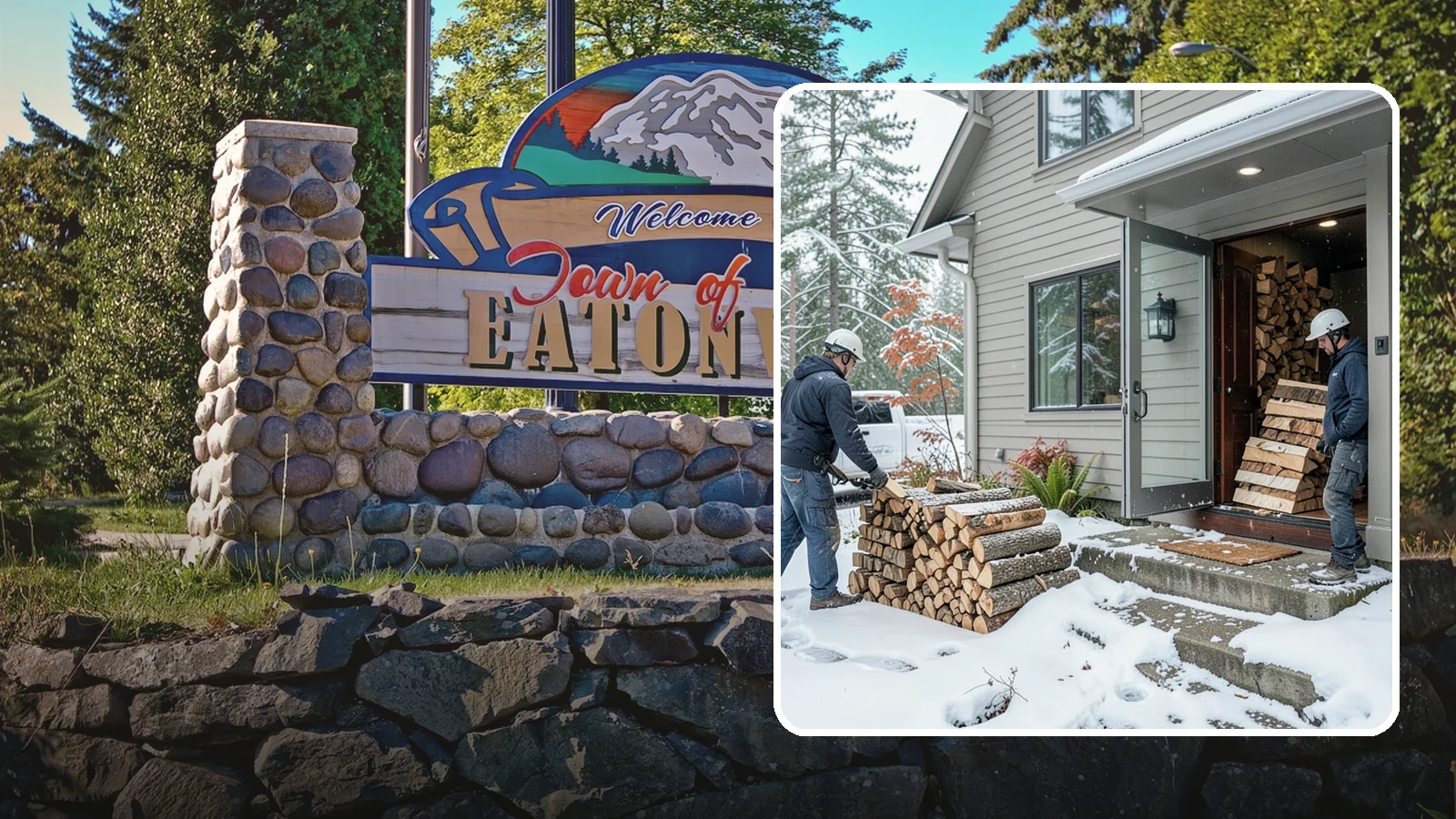 Winter Storm Firewood in Eatonville, WA - When a Pacific Northwest winter storm rolls in, we get burnable wood to your door before the worst of it hits.