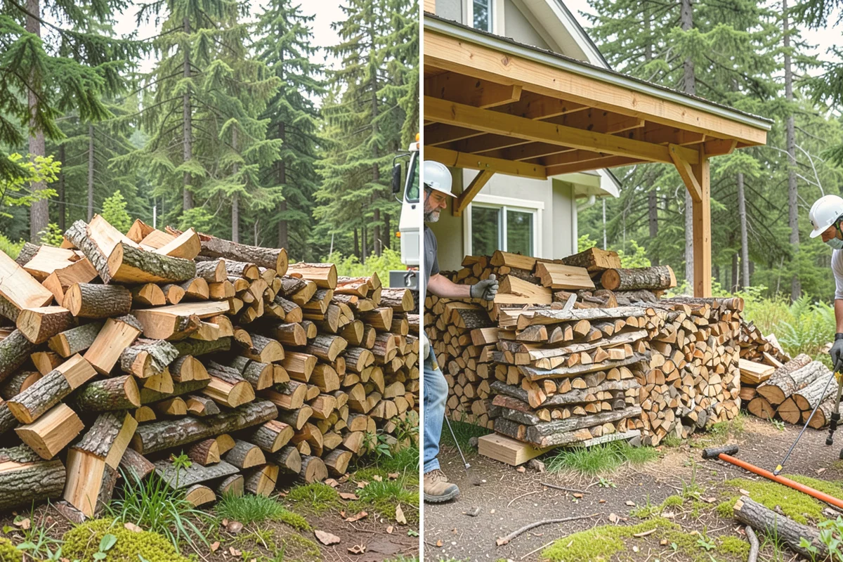 Winter Storm Firewood in Eatonville, WA - Take your order and confirm quantity and delivery point