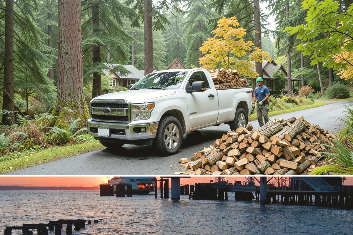 Winter Storm Firewood in Edmonds, Snohomish County, WA - Peak demand runs from late fall through winter, so ordering as soon as a storm appears in the forecast secures your delivery.