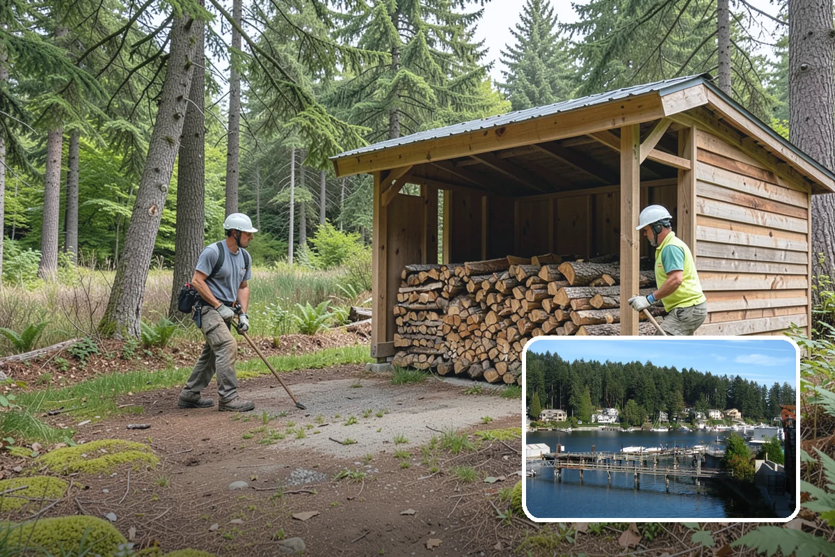 Winter Storm Firewood in Gig Harbor, Pierce County, WA - Ensures a heat source before the storm lands