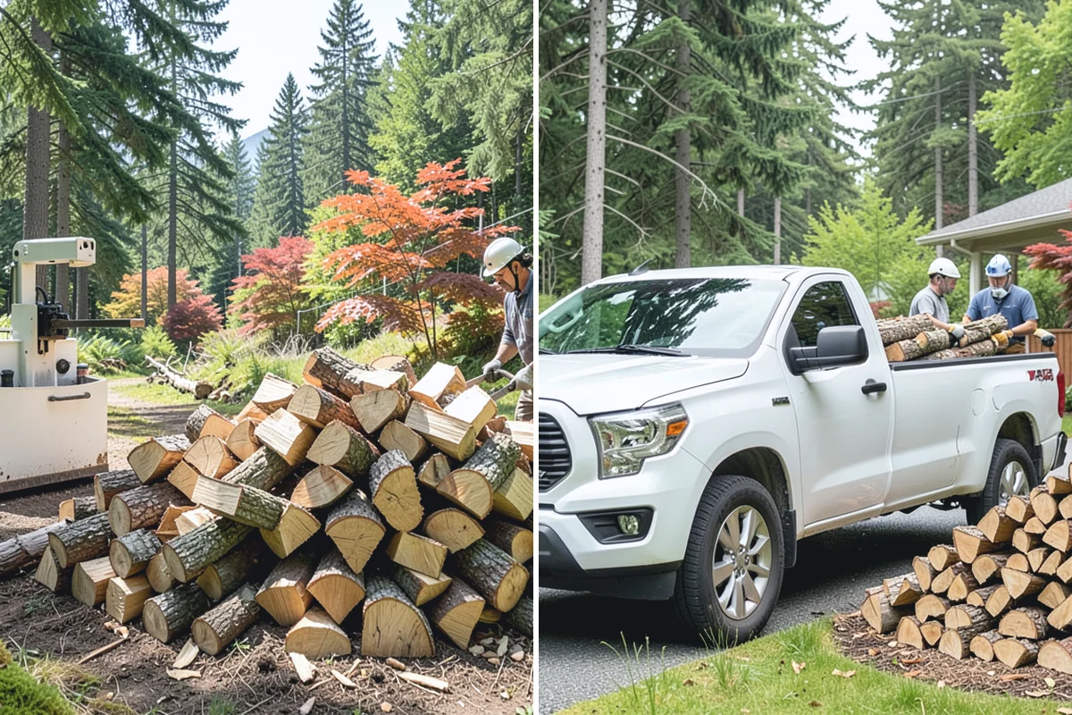 Winter Storm Firewood in Gold Bar, Snohomish County, WA - Take your order and confirm quantity and delivery point