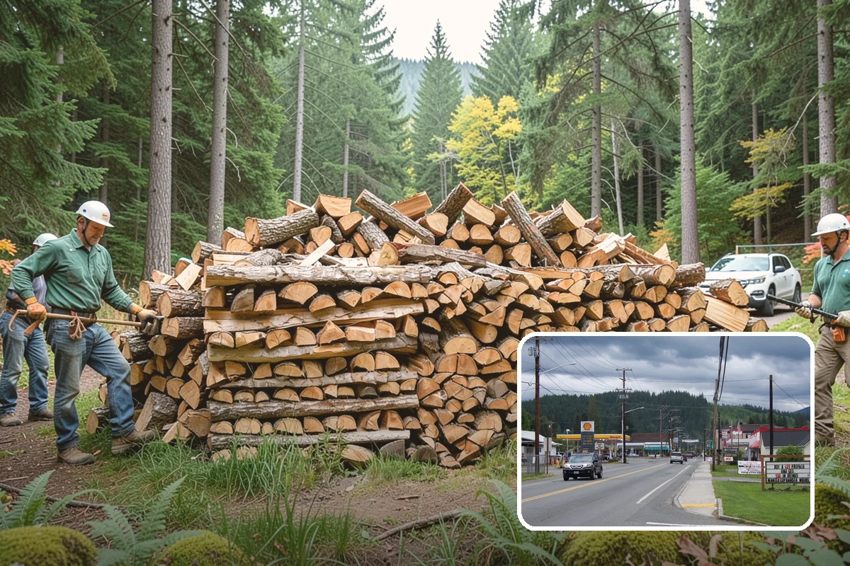 Winter Storm Firewood in Granite Falls, Snohomish County, WA - Ensures a heat source before the storm lands